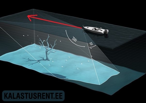 Live kajaloodi tööpõhimõte – sonarilained ja kalade peegeldused vees